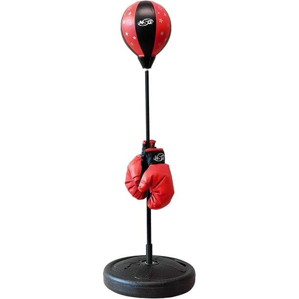 NSG Punching Bag and Boxing Gloves Set for Kids Freestanding Base