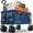 Navy Blue, variant on Terrfour Collapsible Wagon Cart with Tank Wheels, 580LBS Heavy Duty Folding Beach Wagon with Side Pocket for Camping Garden Sports Shopping, Black
