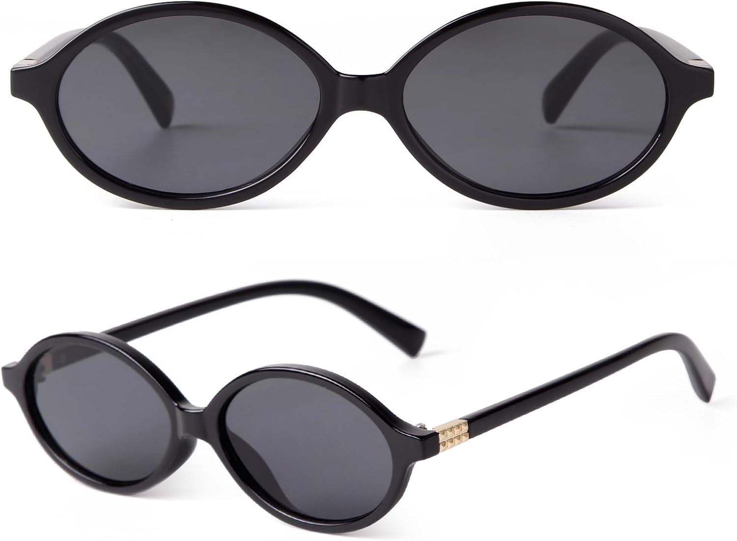 Retro 90s Square Sunglasses for Women Men Trendy Chunky 