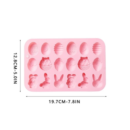 

Summer Savings Clearance! Happy Easter Day 2023! WJSXC Easter Decorations 18 Easter Bunny Chocolate Ice Silicone Cake Mould BU