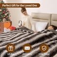 thumbnail image 4 of Heated Blanket Heat Settings Electric Blanket -Hour Auto Shut-Off Luxurious Faux Fur Sherpa Dual-Sided Heated Throw Machine Washable x es -Ready Elegant aging, 4 of 8