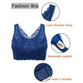 thumbnail image 7 of FUTATA 1/3 Pack Sports Bras For Women Comfort Everyday Sleep Bra Padded Full Coverage Bras Seamless Wireless Workout Running Gym Yoga Bras-Lace Front Cross Side Buckle, 7 of 7