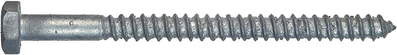 50-Pack The Hillman Group 812074 Hot Dipped Galavanized Hex Lag Screw 3/8 X 4-Inch 