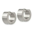 thumbnail image 2 of Chisel Stainless Steel Brushed and Polished 7mm Hinged Hoop Earrings, 2 of 3