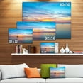thumbnail image 3 of Designart Coucher de Soleil Calme Bleuté et Rivage - Grande Toile Murale Rivage, 3 of 4