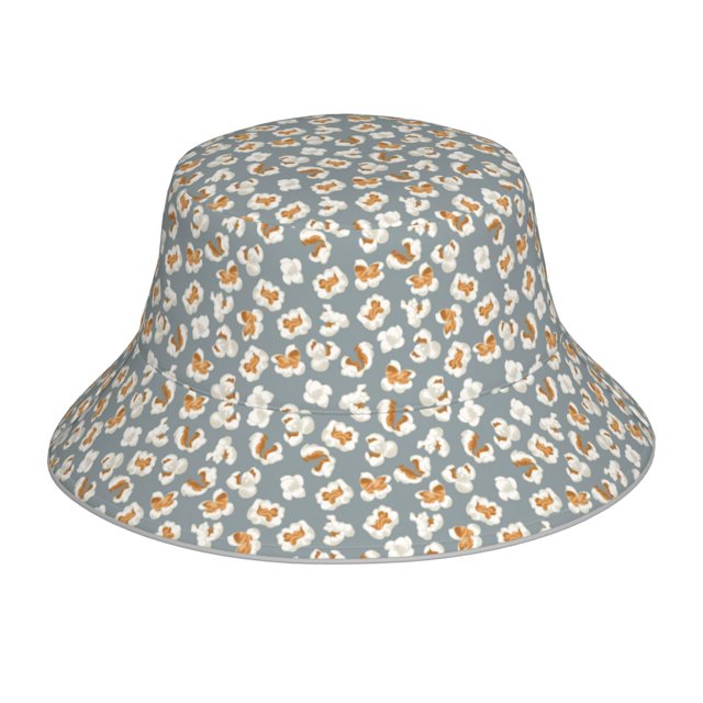 Balery White Popcorn Sombreros para el sol para hombre y mujer, sombrero de pescador con UPF 50+