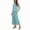 Light Blue, variant on Women's Contrast Stitch Sleeveless Top and Drawstring Culotte Pants Set, 2 Piece Casual Outfit