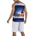 thumbnail image 5 of Rocae Lantern On Snow With Christmas for Men's Basketball Jersey Lightweight and Breathable Athletic Tank Top,Quick-Drying Sports Jersey Large, 5 of 9