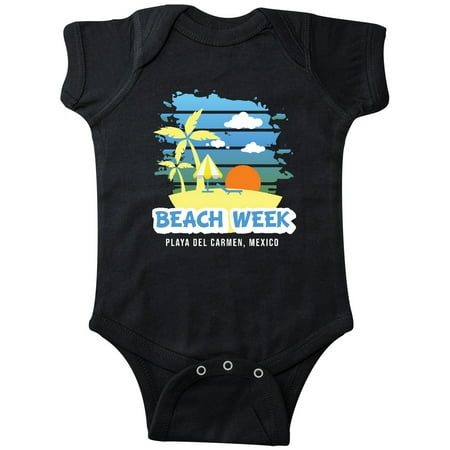 

Inktastic Beach Week Playa del Carmen Mexico with Palm Trees Gift Baby Boy Bodysuit