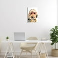 thumbnail image 2 of Fun Terrier Dog Red Glasses Animals & Insects Graphic Art Unframed Art Print Wall Art, 2 of 6