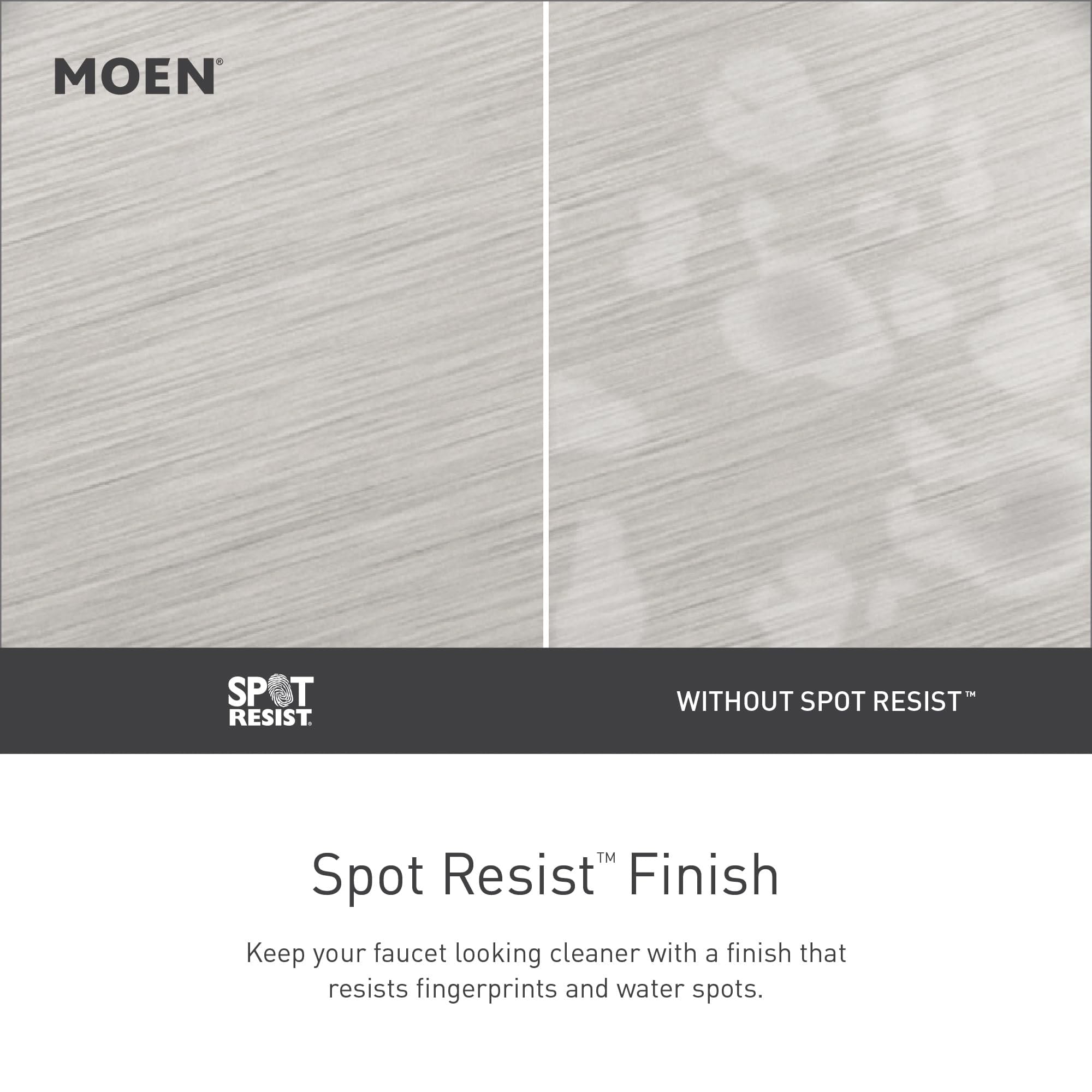 Moen Verso Eco-Performance Infiniti Dial Round Rain Shower Head, 6-Inch Diameter Spray Head, Spot Resist Nickel, 220R6EPSRN
