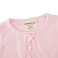 thumbnail image 3 of Xmarks Toddler Girls Knit Cropped Bolero Shrug Little Kids Long Sleeve Open Front Cardigan Sweater Pink 3-4Y, 3 of 10
