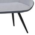 thumbnail image 2 of Armen Living Coronado Contemporary Bench in Brushed Gray Powder Coated Finish and Gray Fabric, 2 of 5