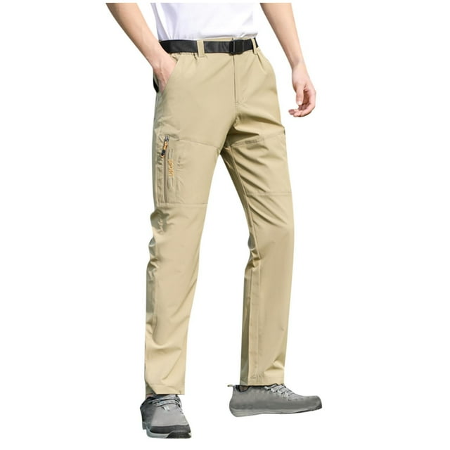 Pantalons Habillés pour Hommes, Affaires Décontractées, Pantalons pour Hommes, Pantalons Cargo de Randonnée pour Hommes, Extensibles, Séchage Rapide, Légers, Ripstop, Nylon Imperméable, Pantalon de Camping et de Voyage avec Poches Zippées