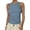 Light Blue, variant on Womens Tank Tops High Neck Sleeveless Ribbed Tank Casual Basic Thick Strap Slim Fitted Shirts