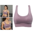 thumbnail image 3 of deportivo para mujer Crop Tops Chaleco Mujer Gimnasio Morado S Sunnimix Sujetadores deportivos para mujer High Import, 3 of 7