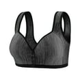 thumbnail image 3 of Aofany Front Closure Bras for Older Women Full Coverage Wireless Bras for Seniors Comfort Front Close Push Up Bras with Back Support Everyday Bras, 36B/C-46B/C, 3 of 8