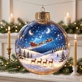 thumbnail image 2 of CHJK Glowing Christmas Story Ornament, Light-Up Mini Holiday Scene with Warm LED Light, Festive Keepsake Gift for Home Christmas Party Decoration, 2 of 6