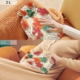 thumbnail image 6 of 2L Hot Water Bottle with Soft Velvet Cover PVC Hot Water Bag for Pain Relief Long-Lasting Warmth Green and Red Maple Leaves, 6 of 8