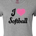 thumbnail image 4 of Inktastic I Love Softball Girls Sports Women's T-Shirt, 4 of 5