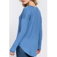 thumbnail image 3 of Women's Casual Long Dolman Sleeve Round Neck Tunic Top, 3 of 4