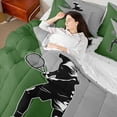 thumbnail image 4 of Homewish Sport Tennis 7pcs Bedding Comforter Set For Children Teens Adults,Grey Green Queen Bedding Sets Super Cozy,Ball Gamer Queen Sheet Sets,Ultra Soft Home Decor,Reversible, 4 of 8