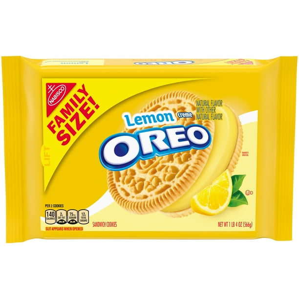 Nabisco Oreo Lemon Creme Sandwich Cookies Party size, 20 Oz. Walmart