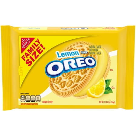 oreo cookies lemon nabisco creme sandwich oz walmart pack