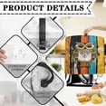 thumbnail image 4 of TSOVTHRID Owl Oil Painting Wood Print Kitchen Stand Mixer Cover Waterproof Small Appliance Covers Fingerprint Resistant Dust Cover with Pocket for Various Kitchen Appliance Accessories,L, 4 of 7