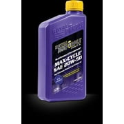 Royal Purple 01316 Boîte de 6 huiles de cycle synthétiques 20 W-50 Max – Lot de 1 litre avec Koozie