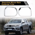 thumbnail image 3 of Ofertas Únicas 1 par de molduras para el espejo retrovisor para Toyota Tundra 2022-2024, moldura de cubierta del guardia de lluvia del espejo lateral ABS Cromo, 3 of 6