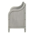 thumbnail image 6 of 42" Rustic Storage Bench with Top-Door and Safety Hinge, Entryway Storage Cabinet with Thicken Seat Cuahion and Wood Backrest for Living Room and Bedroom, Gray, 6 of 7
