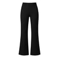 thumbnail image 4 of Edvintorg Dress Pants Women High Waisted Business Casual Trouser Solid Color Stretch Flare Pant with Pocket Women's Clothes Black S-2XL, 4 of 6