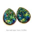thumbnail image 3 of Guardurnaity Pendientes de botón Elegantes decoraciones de moda Accesorio Elegantes y brillantes para mujer Pequeños pendientes de botón Mujer Vestir Ropa, zapatos y accesorios Miscelánea tipo 24 Guardurnaity AP010661-24B, 3 of 6