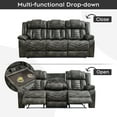 thumbnail image 6 of Zero Gravity Power Recliner Sofa Sets with Bass Speaker,Wireless Charger,LED Light Reclining Living Room Furniture Sets, 6 of 7