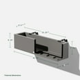 thumbnail image 4 of Veradek Block Series Trough 36" Plastic Planter w/ Bracket - Gray, 4 of 14