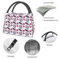 thumbnail image 4 of Easygdp Red Wine Glass Bottle Bolsa de Almuerzo Insulada Reutilizable, Bolsa de Mano y Bandolera para Oficina, Trabajo, Viajes, 4 of 6