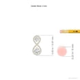 thumbnail image 3 of ANGARA Natural Double Diamond Infinity Pendant in 14K Yellow Gold for Women (Size-2.9mm| Color-G| Clarity-VS2) | April Birthstone, Anniversary, Jewelry Gift for Women | Natural Diamond Necklace, 3 of 7