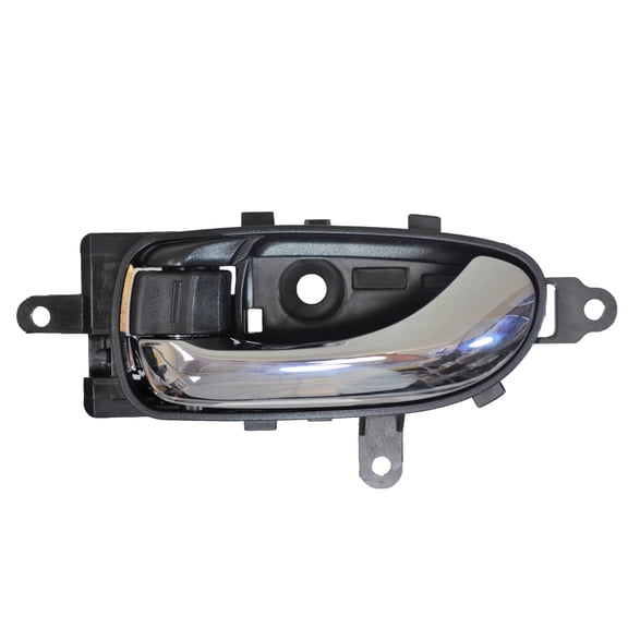 PT Auto Warehouse NI-2908MA-LH - Interior Inner Inside Door Handle, Black Housing with Chrome Lever - Driver Side