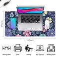thumbnail image 5 of Long Mouse Pads for Desk,Pioneer Flower Floral Print Pattern Desk Mats on Top Of Desks, Desk Mouse Pad Extra Large with 3mm Non-Slip Base and Stitched Edge for Gaming,Office,Work,Home 31.5"x15.7", 5 of 6