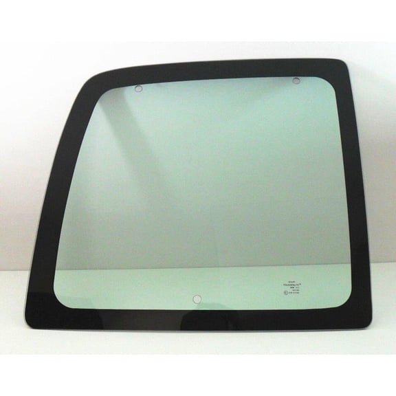 Movable Back Window Back Glass Driver Left Side Compatible with Chevrolet Express/GMC Savana 1996-2002 Models