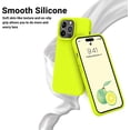 thumbnail image 2 of Entronix Silicone Soft Case Designed for iPhone 14 Pro Shockproof Durable Slim Fit, Yellow, 2 of 6