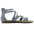 thumbnail image 5 of Ollio Women's Shoes Gladiator Strap Flat Zori Sandal M1052, 5 of 6