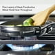 thumbnail image 5 of Sartén KitchenAid de acero inoxidable pulido de 5 capas, 21 cm, 5 of 9