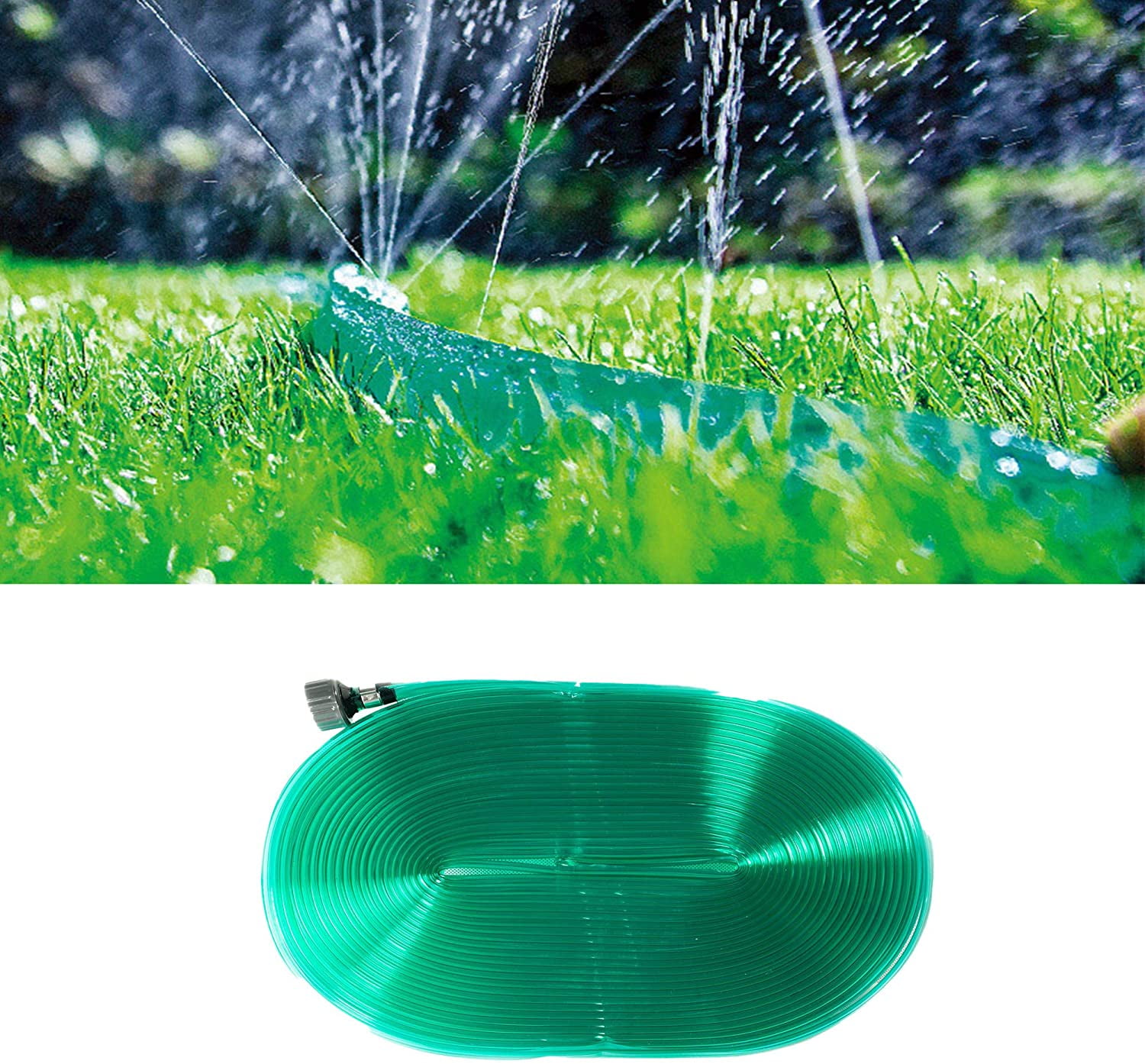 FUNJEE PVC Flat Soaker Hose 1/2'', Drip Hoses, Saves 70% Water, For  Garden/Vegetable (50FT, Green) - Walmart.com