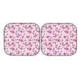 thumbnail image 7 of Goofa Flower Butterfly Pattern 2 Piece Car Windshield Sun Shade Foldable | Front Windshield Shade for Sun, Heat and UV Rays | Sunshade for Car Front Window-Small, 7 of 7
