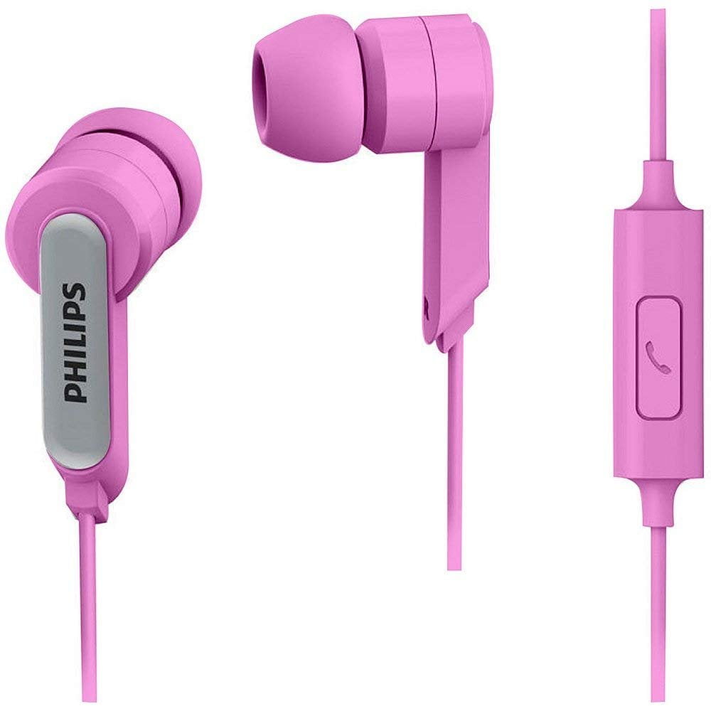 Philips SHE1405PKS In Ear Headphones W/mic, Pink