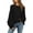 Black, variant on Women's Cable Knit Sweater Batwing Sleeve Oversized Slouchy Pullover (Blue, M)