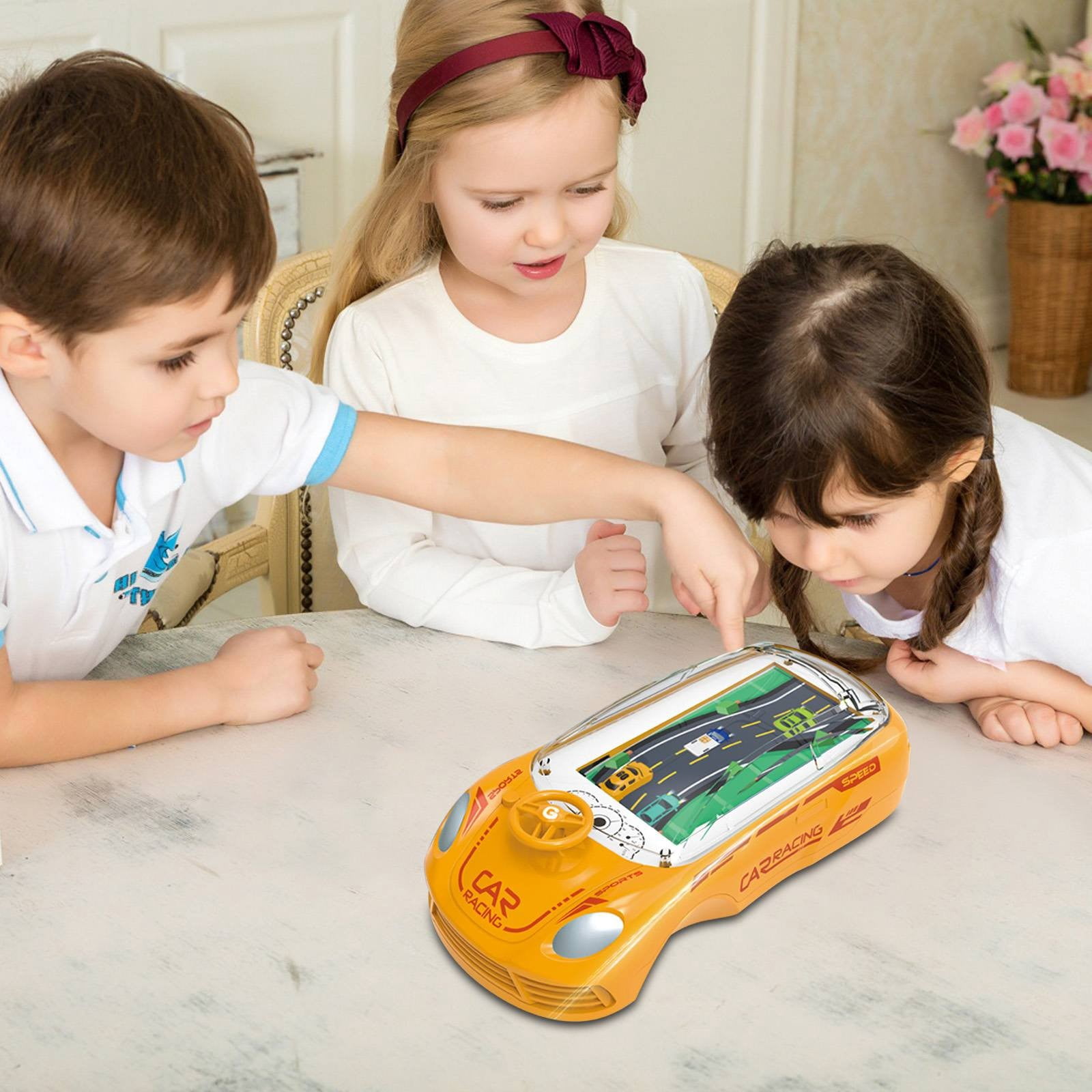 ZMKIAG Children's Handheld Game Console, Simulation Adventure Driving Racing Car Game, Educational Musical Car Toys, Boys Girls Small Car Thinking Training Concentration