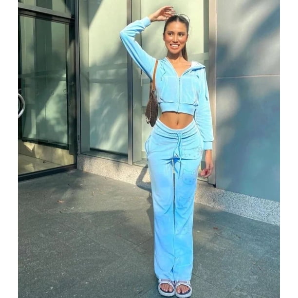 Conjunto de suéter de terciopelo de Hello Kitty para mujer, chándal Sexy de dibujos animados de Anime, pantalones de chándal con cremallera, Sudadera con capucha de dos piezas, ropa suave linda, regal